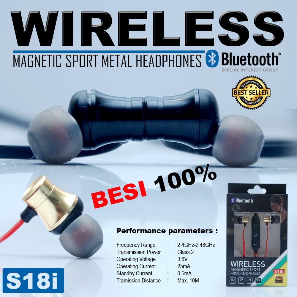 HANSFREE BLUETOOTH SPORT S18i